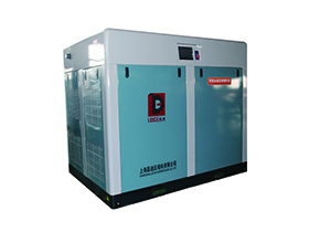 Two stage compression atmospheric screw air compressor